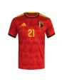 Belgien Timothy Castagne #21 Heimtrikot WM 2026 Kurzarm Belgien Timothy Castagne #21 Heimtrikot WM 2026 Kurzarm
